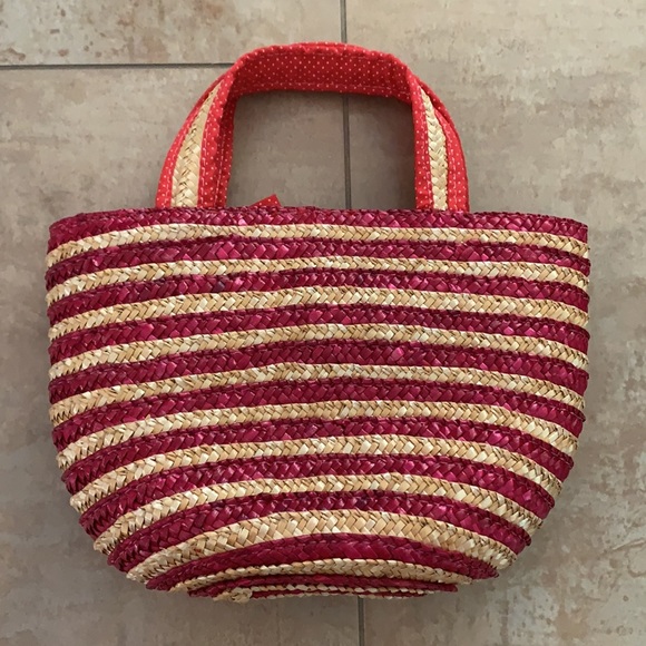 Hello Kitty Sanrio Rattan basket bag purse tote - Picture 2 of 3